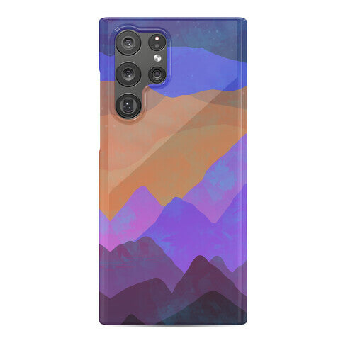 Abstract Mountain Sunset Phone Case
